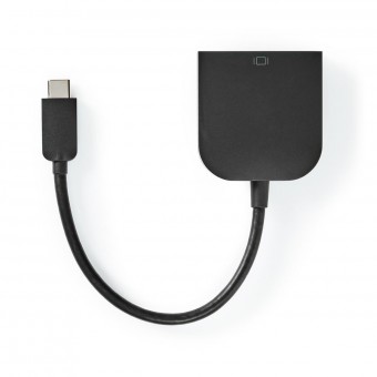 USB-sovitin | USB 3.2 Gen 1 | USB-C ™ Han | DVI-D 24 + 1-nastainen Hun | 0,20 m | Pyöreä | Nikkelipinnoitettu | PVC | Lajittele | Muovipussi
