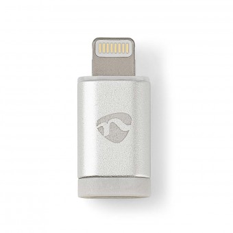 Lightning-sovitin | Apple Lightning 8-nastainen | USB Micro-B naaras | Kullattu | Alumiini | Kansiikkunan laatikko