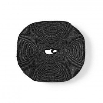 Velcro kaapelirulla | Velcro nippuside | 9100 mm | 1x Hook-and-loop Roll | Musta