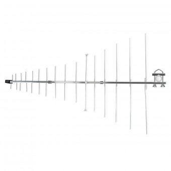 Ulkoantenni | UHF / VHF | Vastaanottoalue: ≥50 km | Vahvistus: 12 dB | 75 ohmia | Antennin pituus: 1210 mm | Alumiini