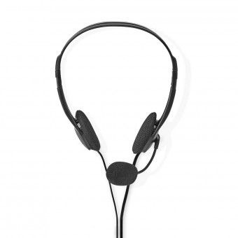 PC-kuulokkeet | Korvassa | Stereo | 2x 3,5 mm | Taitettava mikrofoni | 2,00 m | Musta