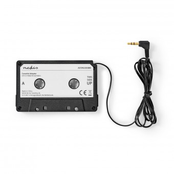 Car Audio Aux -kasettisovitin | 3,5 mm | Kaapelin pituus: 1,00 m | Musta