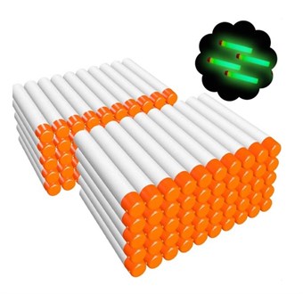 NERF - Lisäkasetit - 100 kpl - Valkoinen (Hehkuu pimeässä)