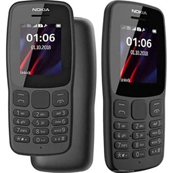Nokia 106 Dual SIM - musta