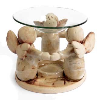 Öljypoltin - Tuoksulamppu - Aromilamppu - Aromaterapian kynttilälamppu