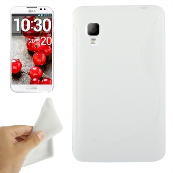 S-Line silikonisuoja LG Optimus LF 2 (valkoinen)