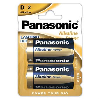 Panasonic alkaliparistot D-paristot - 2 kpl