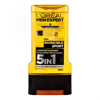 L\'Oreal Men Expert 5in1 -suihkugeeli - Invincible Sport - 300 ml