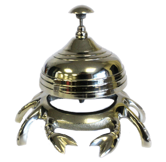 Vastaanottokello - Pöytäkello - Alumiini - Muotoinen kuin rapu