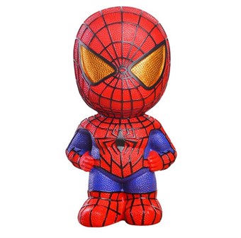 Säästöpossu Spiderman kanssa - Koristeellinen hahmo - Supersankari