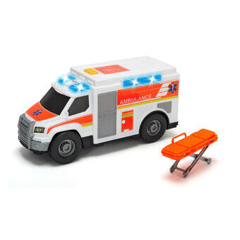 Dickie-ambulanssi ja paarit valolla ja äänellä