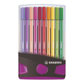 Stabilo kynä 68 colorparade antrasiitti/pinkki, 20 kpl.
