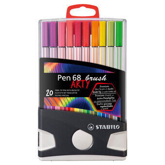 Stabilo kynä 68 brush arty colorparade, 20 kpl.