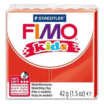 Fimo Kids muovailusavi punainen, 42g