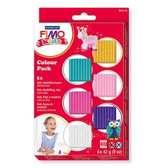 FIMO-lasten muovailusavi Extra-värit, 6 kpl.