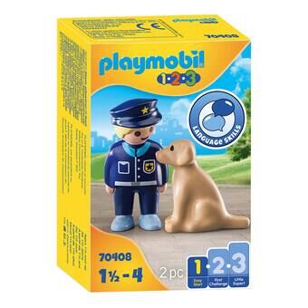 PLAYMOBIL 1.2.3. poliisi koiran kanssa - 70408