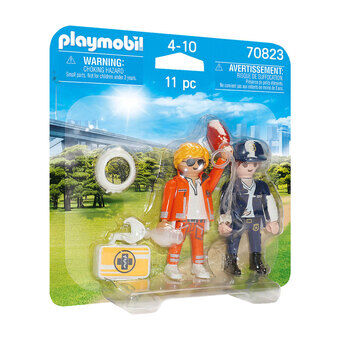 Playmobil City Life Duopakkaus: Ensihoitolääkäri ja poliisinainen - 70
