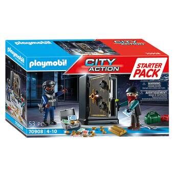 Playmobil City Action Aloitussetti Kassakaappsarikko - 70908