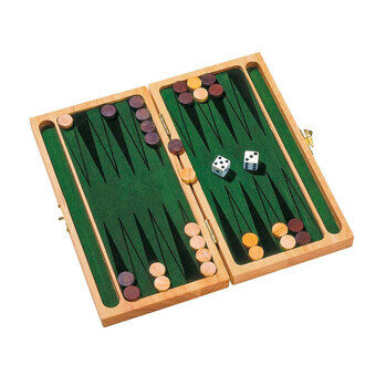Goki puinen backgammon