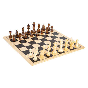 Pieni jalka - puinen shakki ja tammi xl