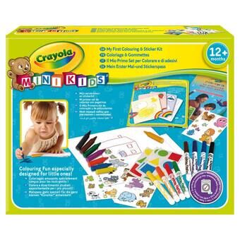 Crayola Mini Kids - Värittämis- ja tarrasarja