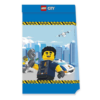 Paperiset juhlapussit FSC Lego City, 4 kpl.