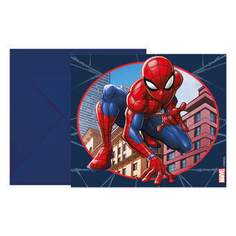 Kutsut ja kirjekuoret FSC Spider-Man Rikostorjuja, 6 kpl