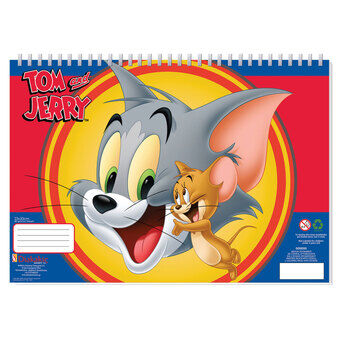 Tom & Jerry värityssivut stensiili- ja tarra-arkeilla