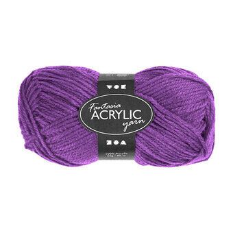 Akryylilanka neon - violetti, 50gr