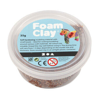 Foam Clay - ruskea, 35 gr.
