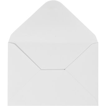 Kirjekuori valkoinen 110g, 10 kpl.