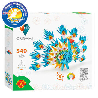 Origami 3d - riikinkukko, 549 kpl.