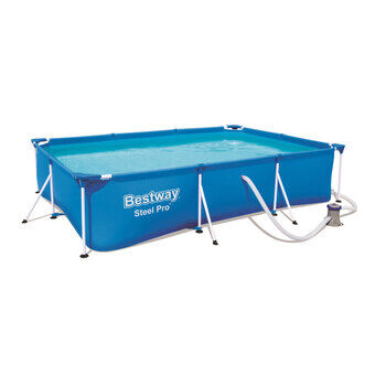 Bestway uima-allassetti teräksinen Pro suorakulmio pumpulla, 300x201x66