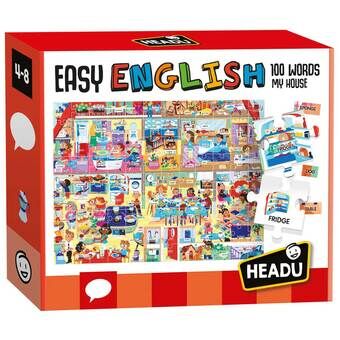 Headu easy English 100 Words my house, 108 kpl. (ja)