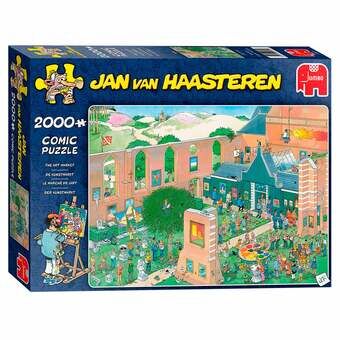 Jan van haasteren palapeli - taidemarkkinat, 2000 kappaletta.