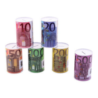 Säästöpossu - aihe euroseteillä