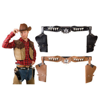 Double Cowboy -kotelo - tilaa kahdelle pistoolille