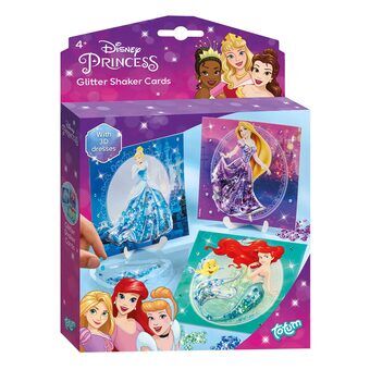 Totum Disney Princess tekee glitter shaker -kortteja