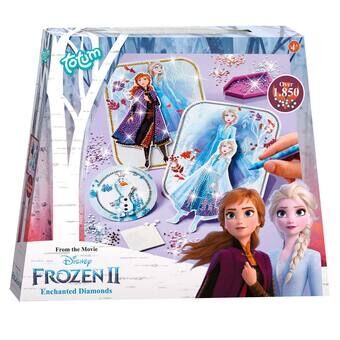 Totum Disney Frozen 2 - 3D-kortit strassikivillä.