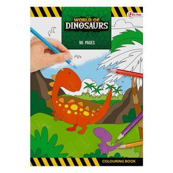 Dinosaurusten maailma super värityskirja