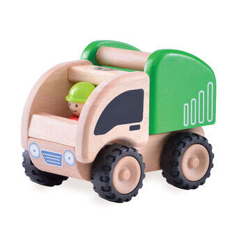 Wonderworld-mini jäteauto puinen