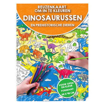 Jättiläiset kortit dinosaurusten värjäämiseen