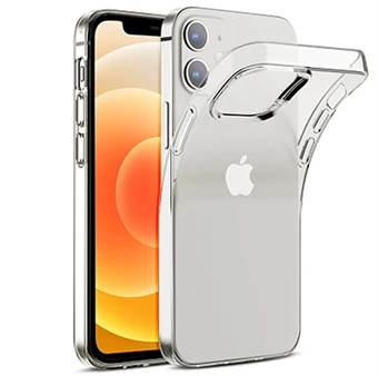 Erittäin ohut läpinäkyvä läpinäkyvä kansi iPhone 12: lle / iPhone 12 Pro