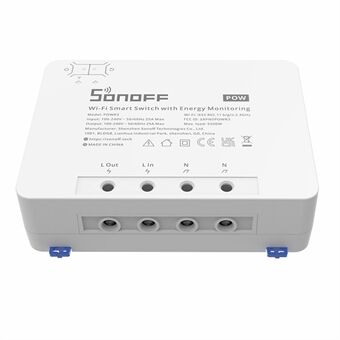 SONOFF POWR3 High Power Smart Switch Virranmittaus WiFi-kotiääniohjauskytkin