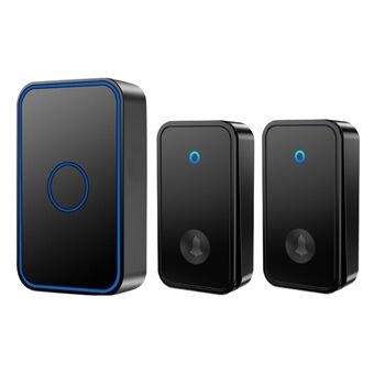 CACAZI FA78 itsestään luovat langattomat ovikellosarja, 2 lähetin/vastaanotin Smart Home Doorbell