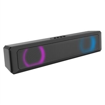 RGB Light Desktop Bluetooth Kaiutin Soundbar HiFi Stereo TV Tietokoneen kaiutin