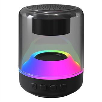 ENKAY HAT- Prince Langaton Bluetooth 5.0 Mini-kaiutin RGB-valo Kannettava TF Card Playback Subwoofer, koko: S