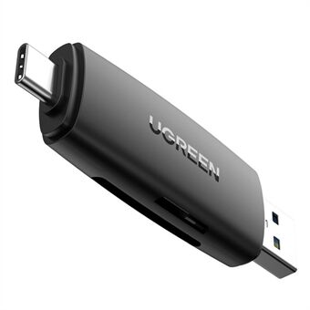 UGREEN 2-in-1 USB A–USB C OTG-kortinlukija PC kannettava puhelinmuunnin Smart muistikortinlukijasovitin