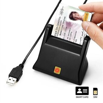 ROCKETEK SCR2 USB Smart CAC ID SIM -pankkikortinlukija PC kannettavan tietokoneen sovitin
