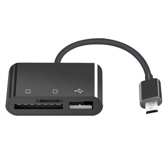 D-138 Micro USB 3 in 1 -monitoimikortinlukija TF-kortti/muistikortti nopea sovitin